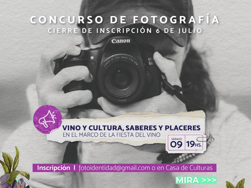 Concurso Fotográfico: "Vino y cultura, saberes y placeres"
